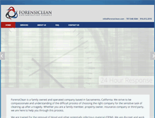 Tablet Screenshot of forensiclean.com